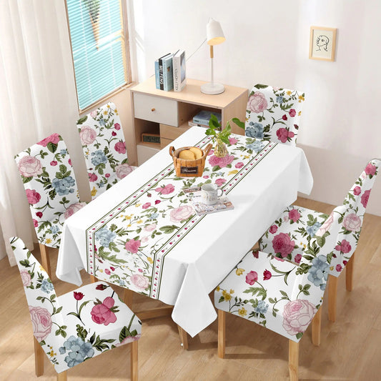 Set Rosavia stolnjak + 6 navlaka za stolice - KIKY STORE