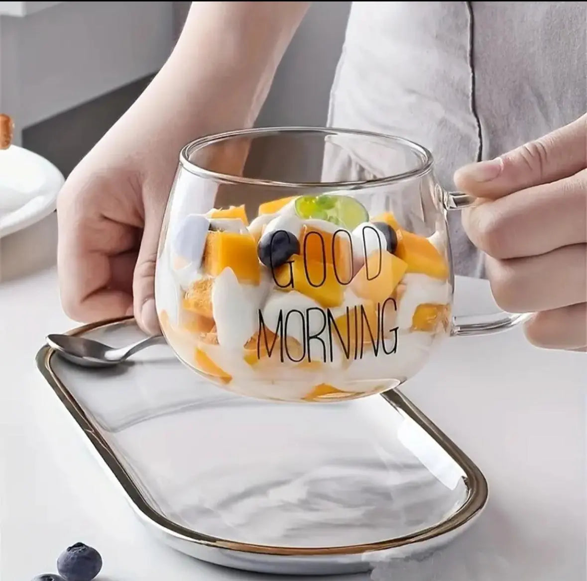 Morning Glass – Staklena šalica - KIKY STORE