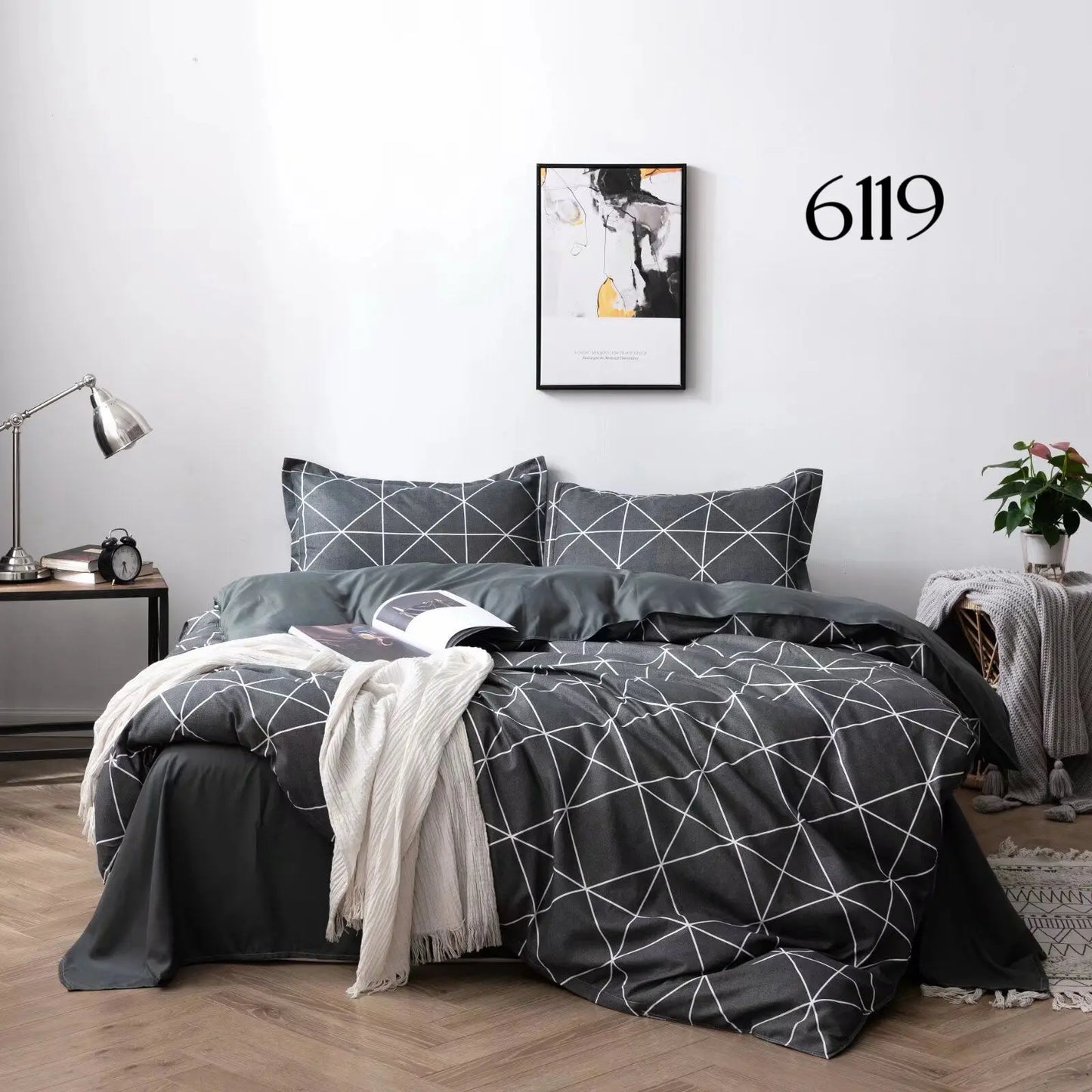Posteljina Nordic Grid (6 dijelova)