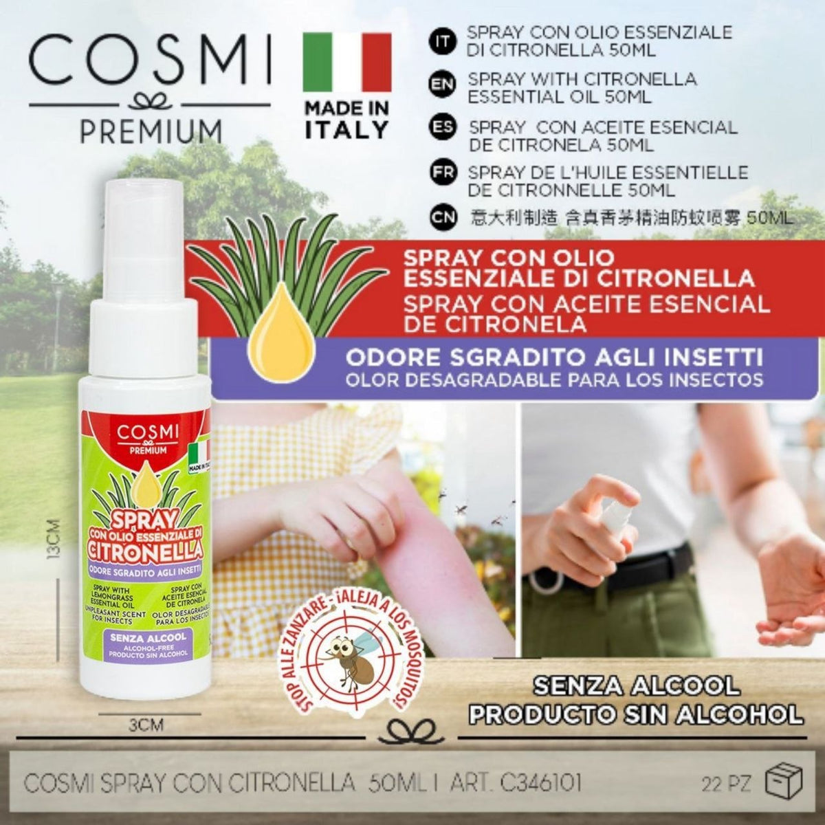 COSMI Citronella – sprej za ljetne dane, 50 ml – prikaz 1