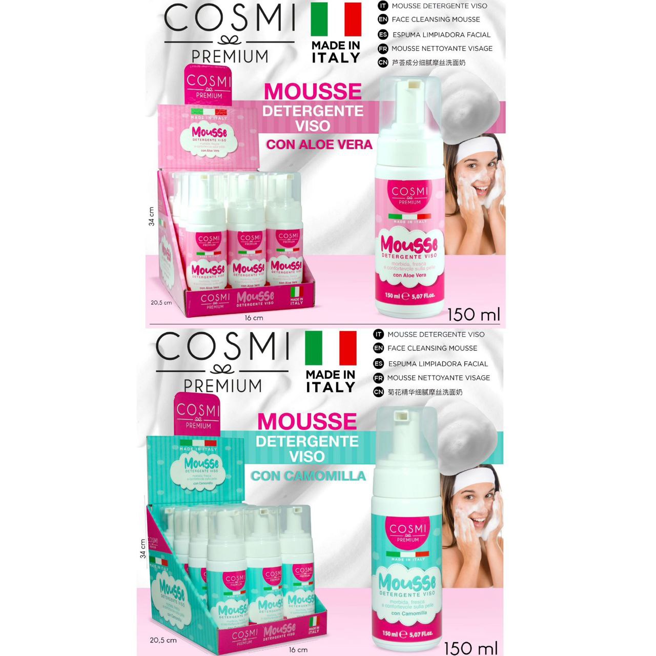 COSMI Premium – pjena za čišćenje lica, 150 ml – prikaz 1