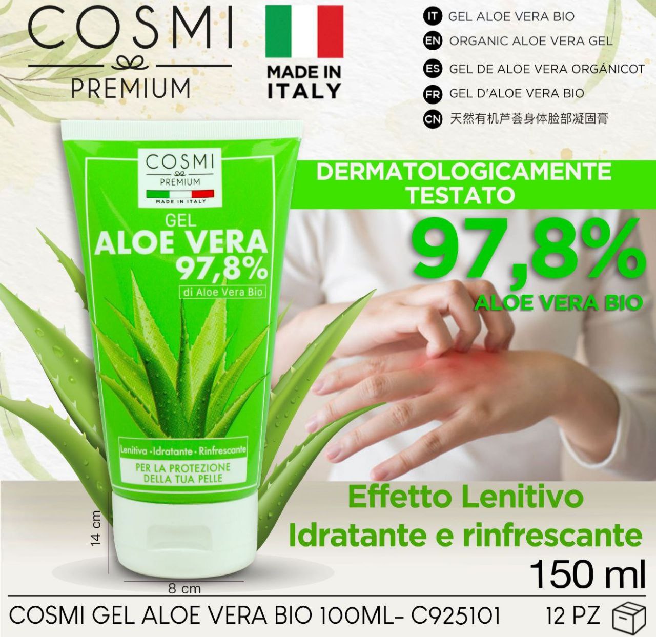 Aloe Vera 97,8% BIO – gel za njegu, 150 ml – prikaz 1
