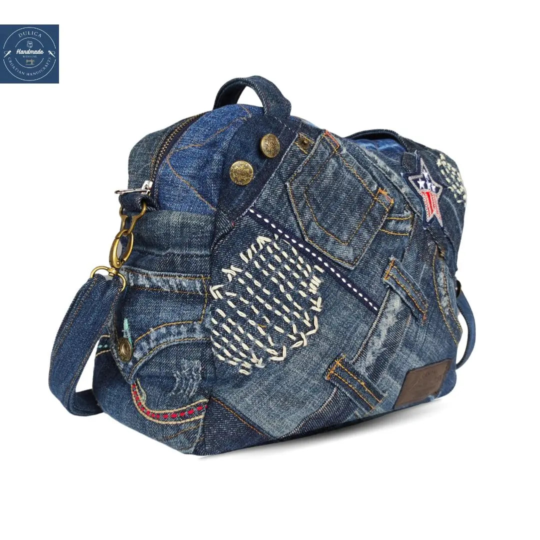 Copy of HANDMADE Recycled denim torba 7 KIKY STORE