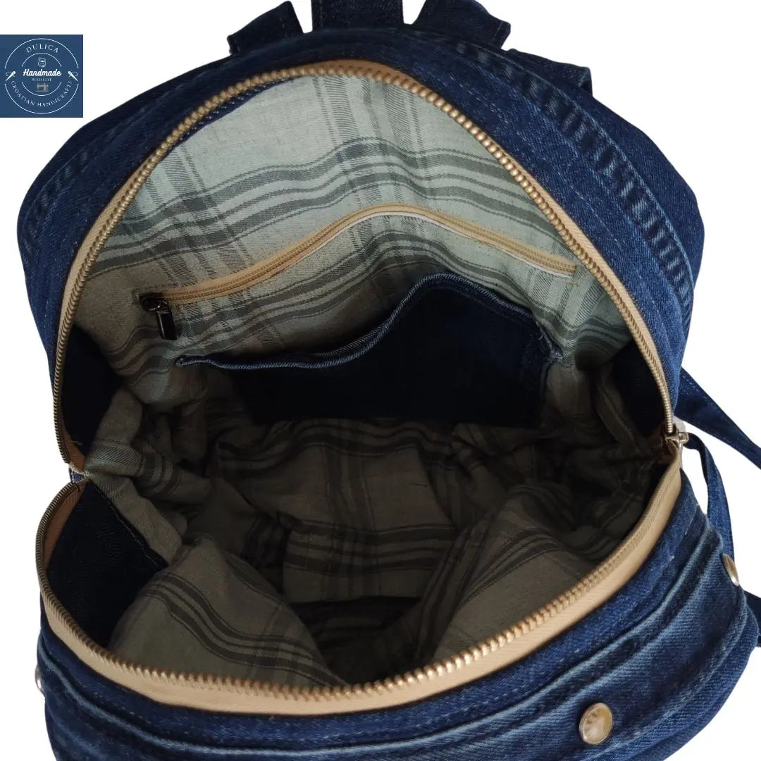 HANDMADE Recycled denim ruksak 1 KIKY STORE