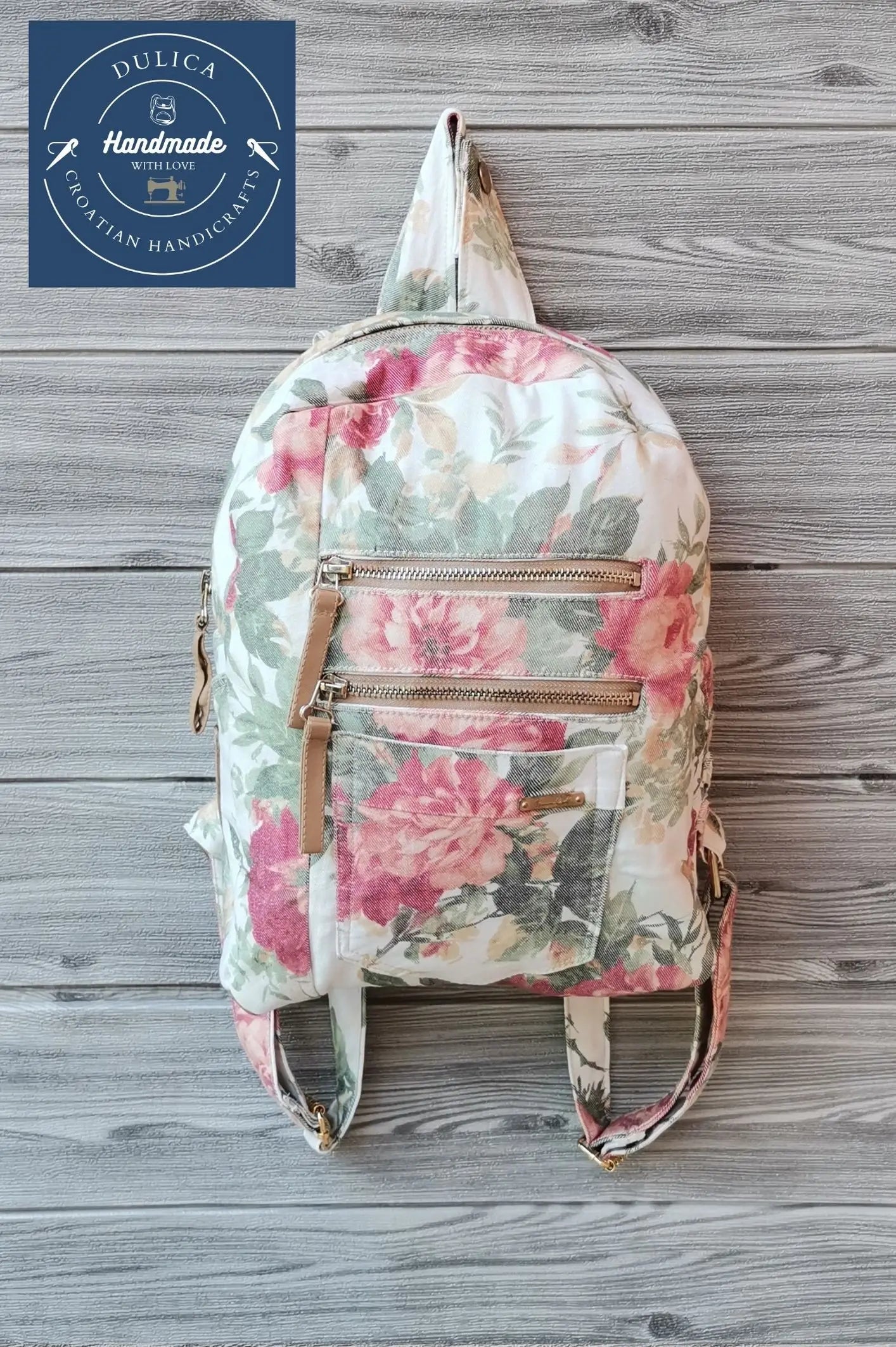 HANDMADE Recycled denim ruksak KIKY