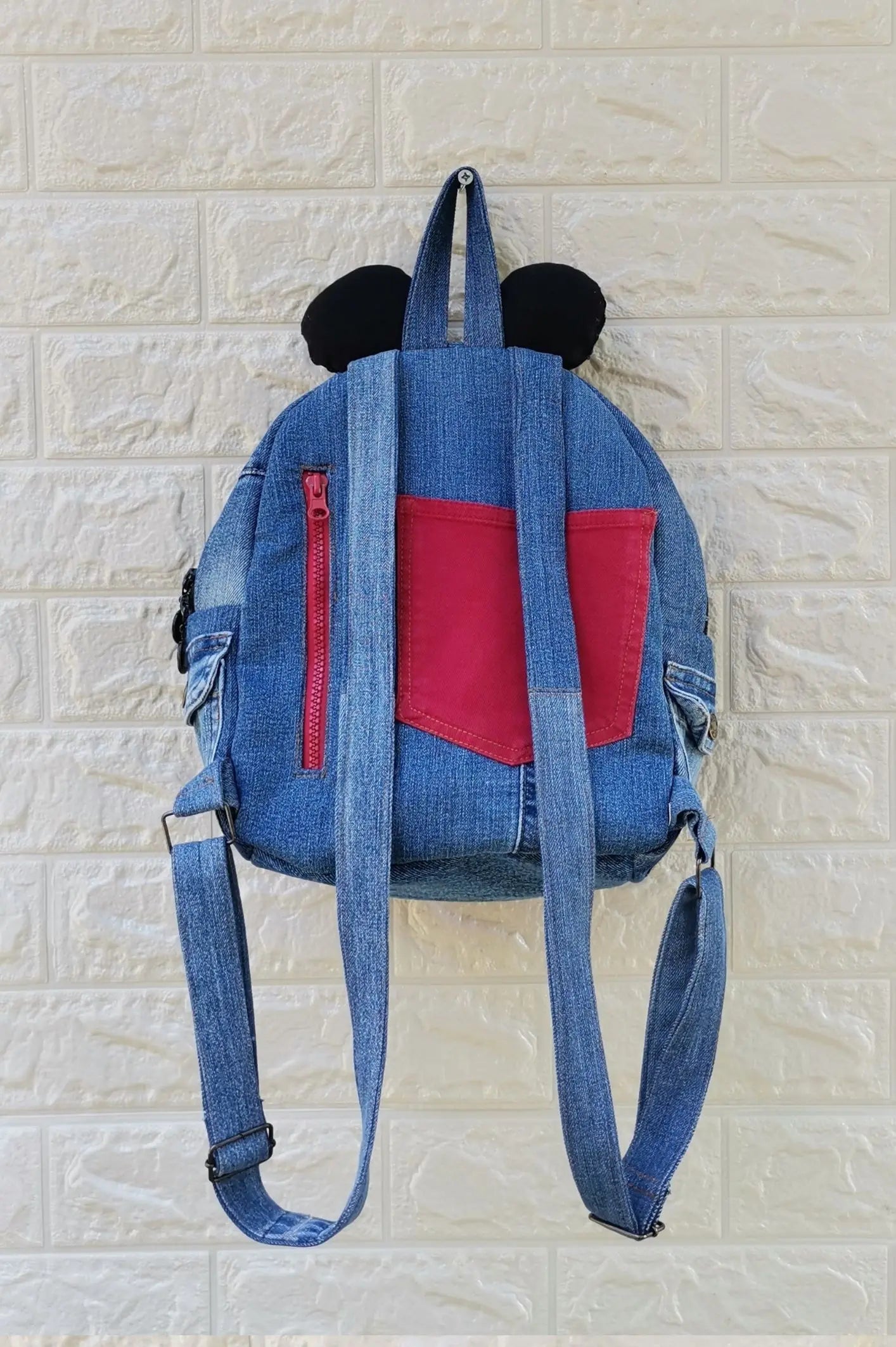 HANDMADE Recycled denim ruksak KIKY
