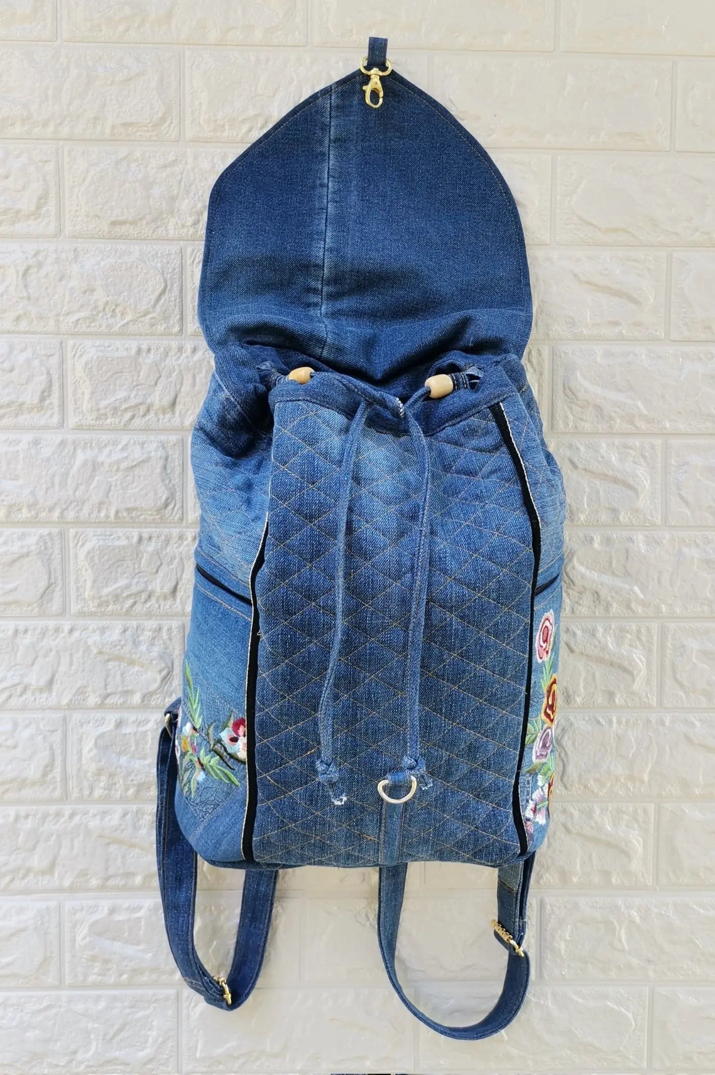 HANDMADE Recycled denim ruksak KIKY