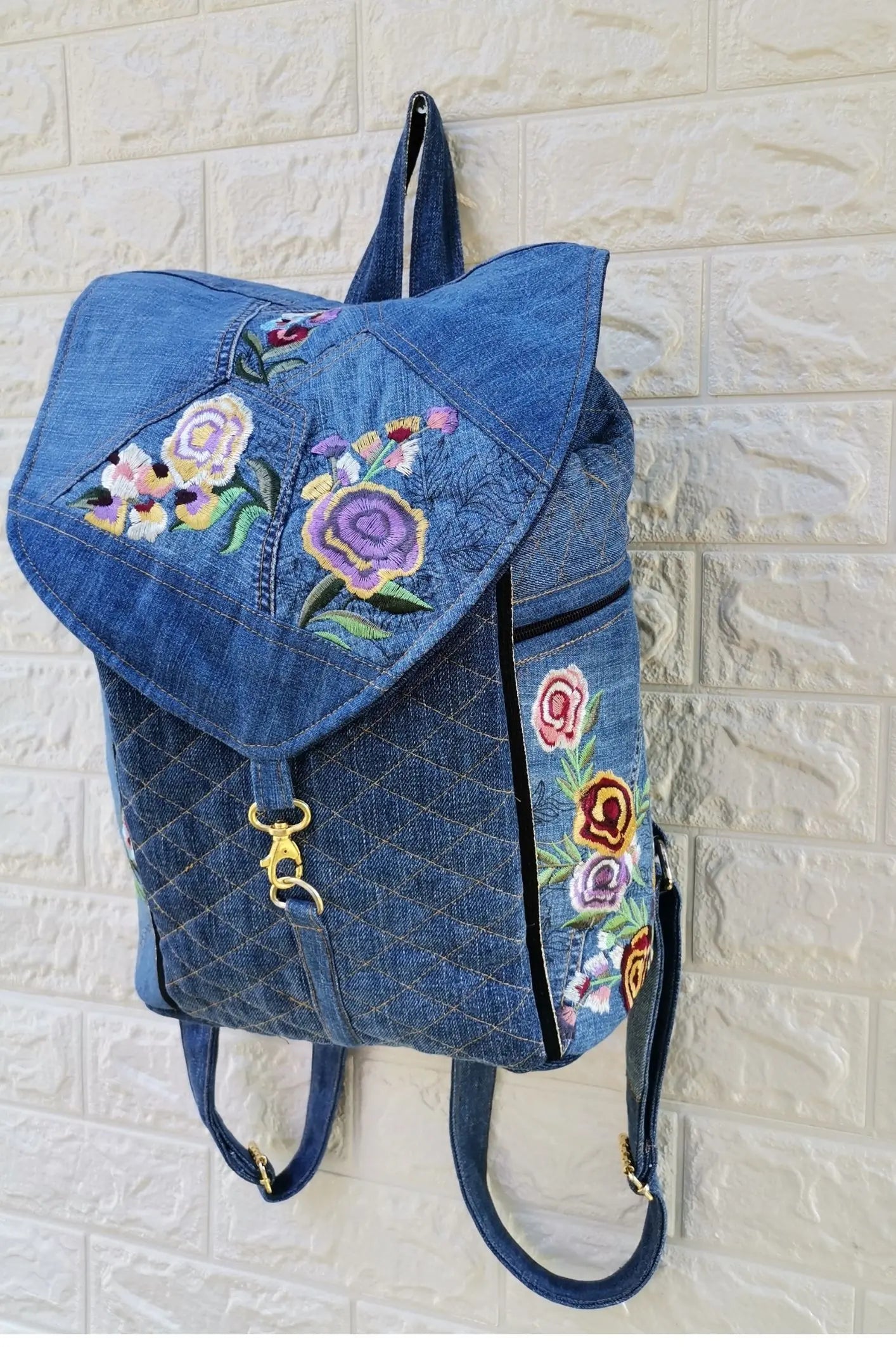 HANDMADE Recycled denim ruksak KIKY