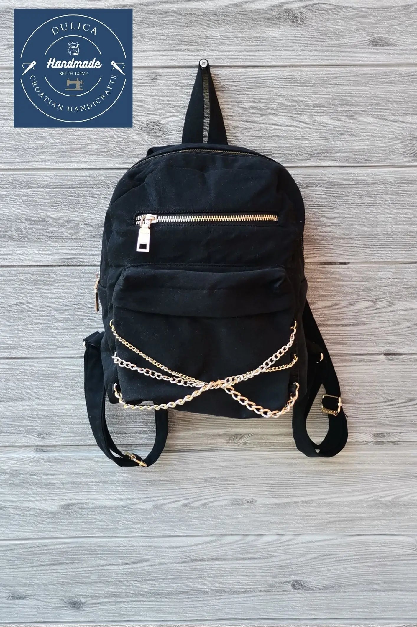 HANDMADE Recycled denim ruksak KIKY