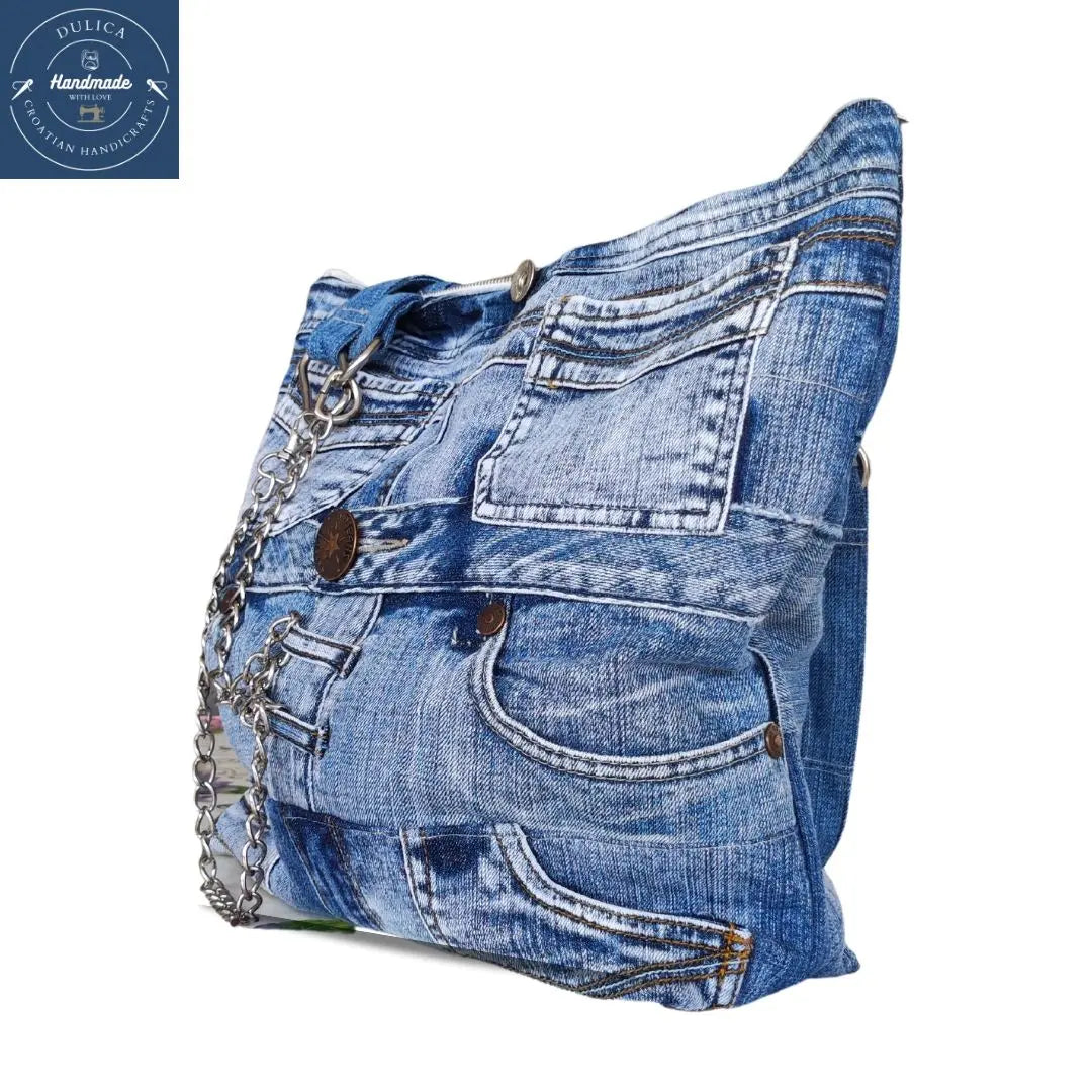 HANDMADE Recycled denim torba 10 KIKY STORE