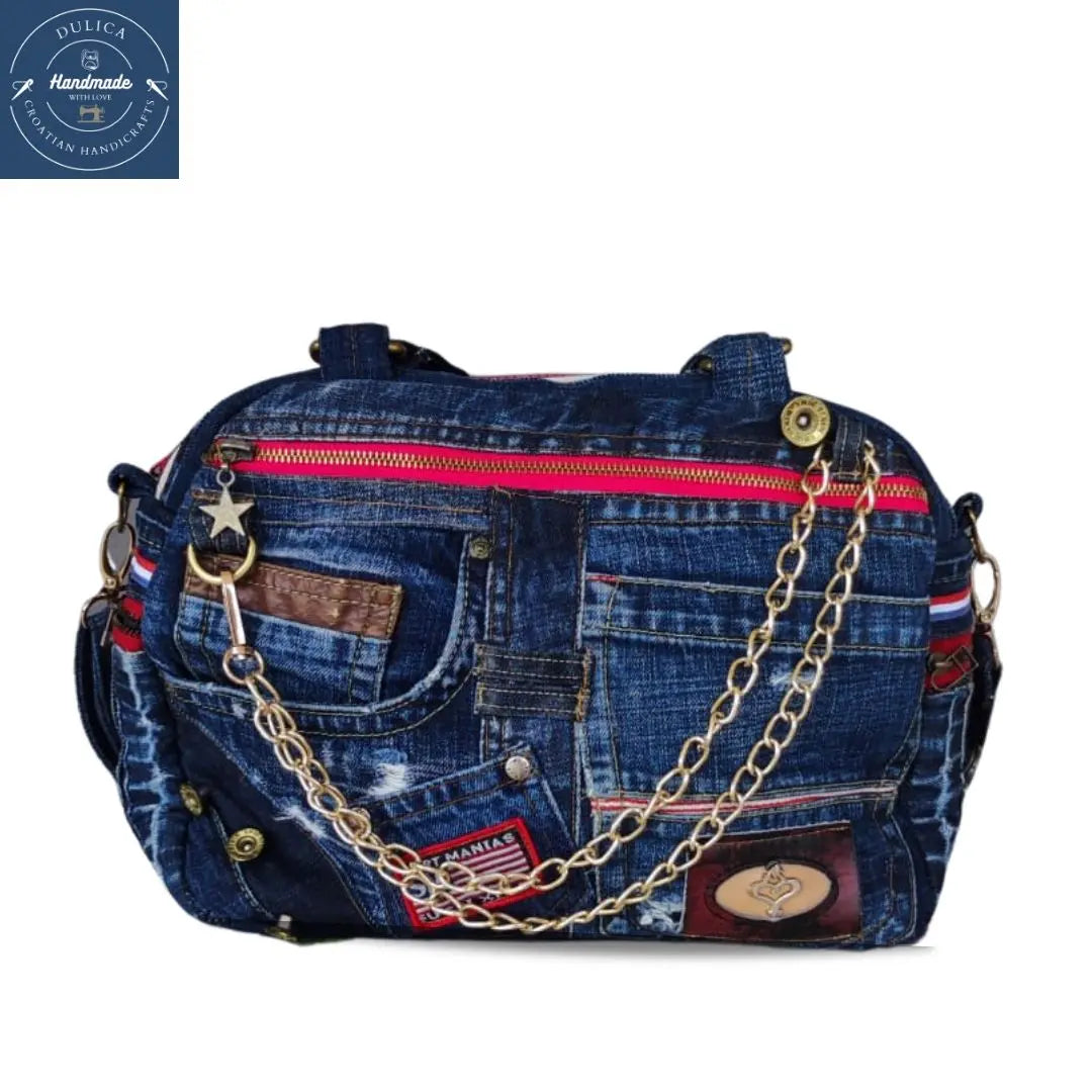HANDMADE Recycled denim torba 11 KIKY STORE