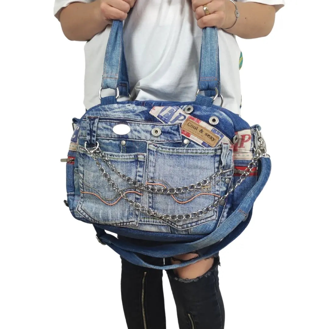 HANDMADE Recycled denim torba 12 KIKY STORE