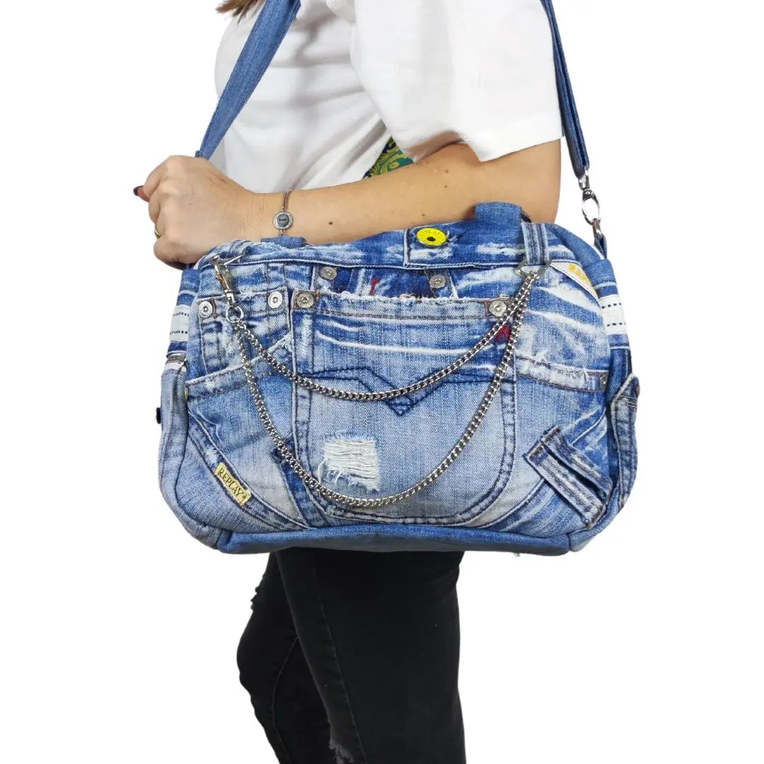 HANDMADE Recycled denim torba 13 KIKY STORE