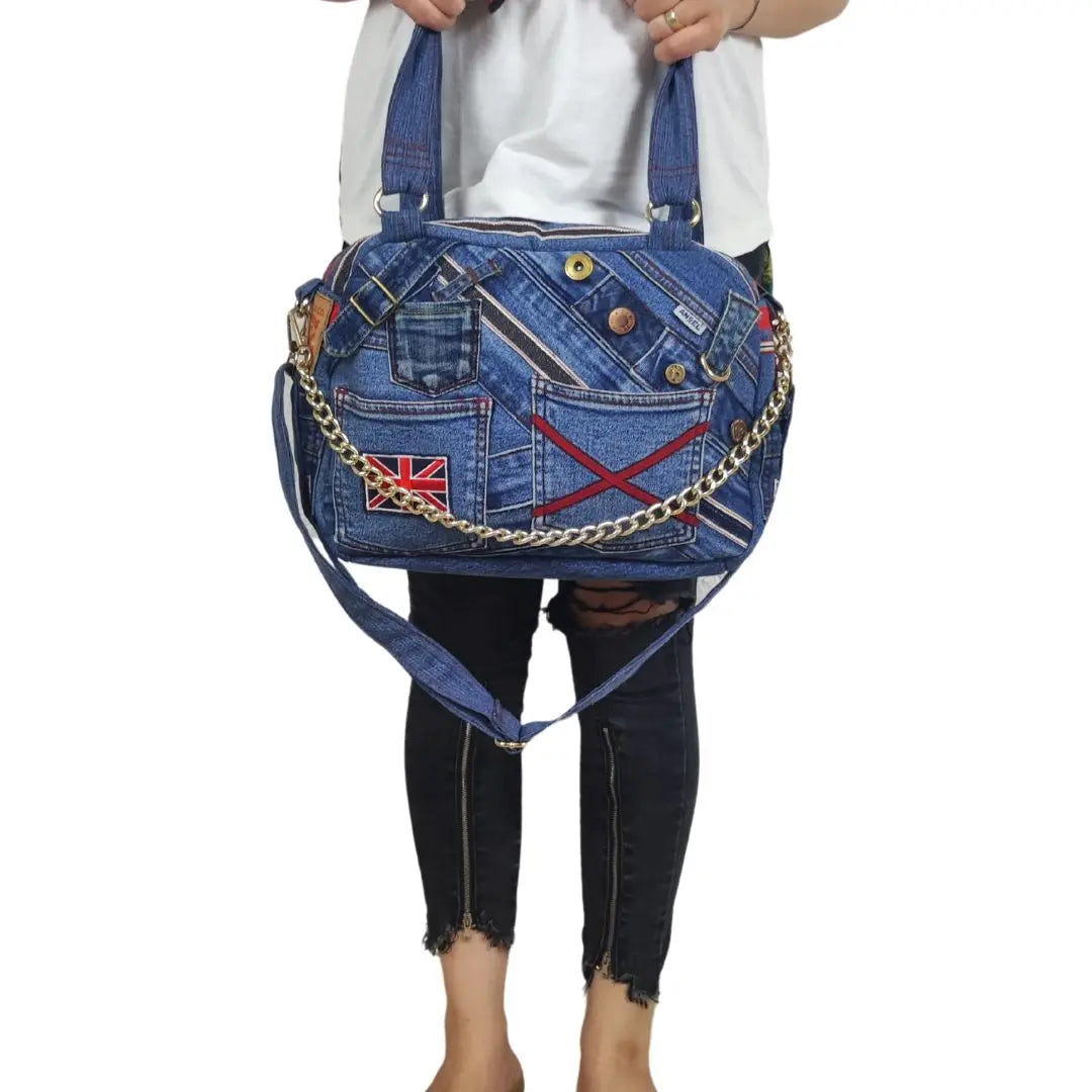 HANDMADE Recycled denim torba 14 KIKY STORE