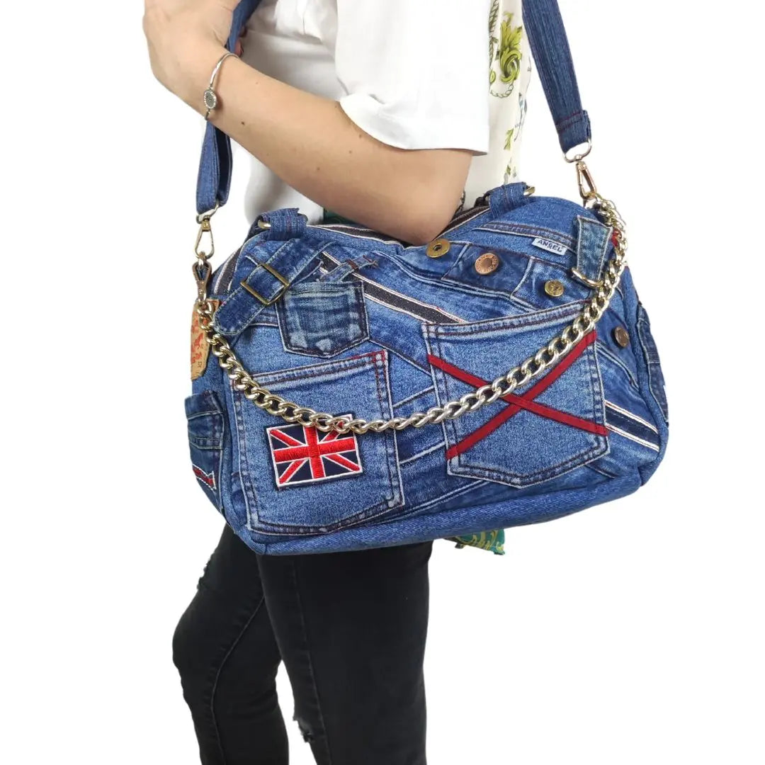HANDMADE Recycled denim torba 14 KIKY STORE