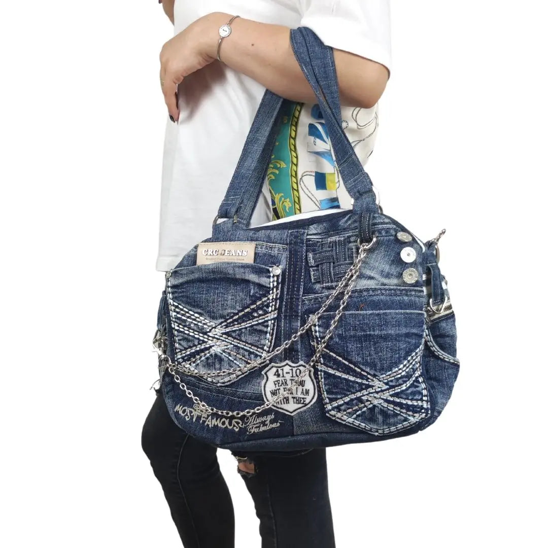 HANDMADE Recycled denim torba 15 KIKY STORE