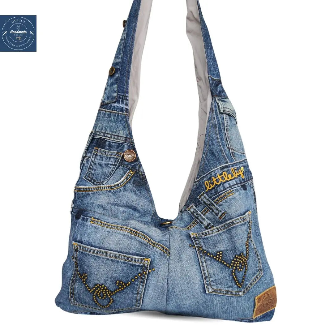 HANDMADE Recycled denim TORBA 2 KIKY STORE
