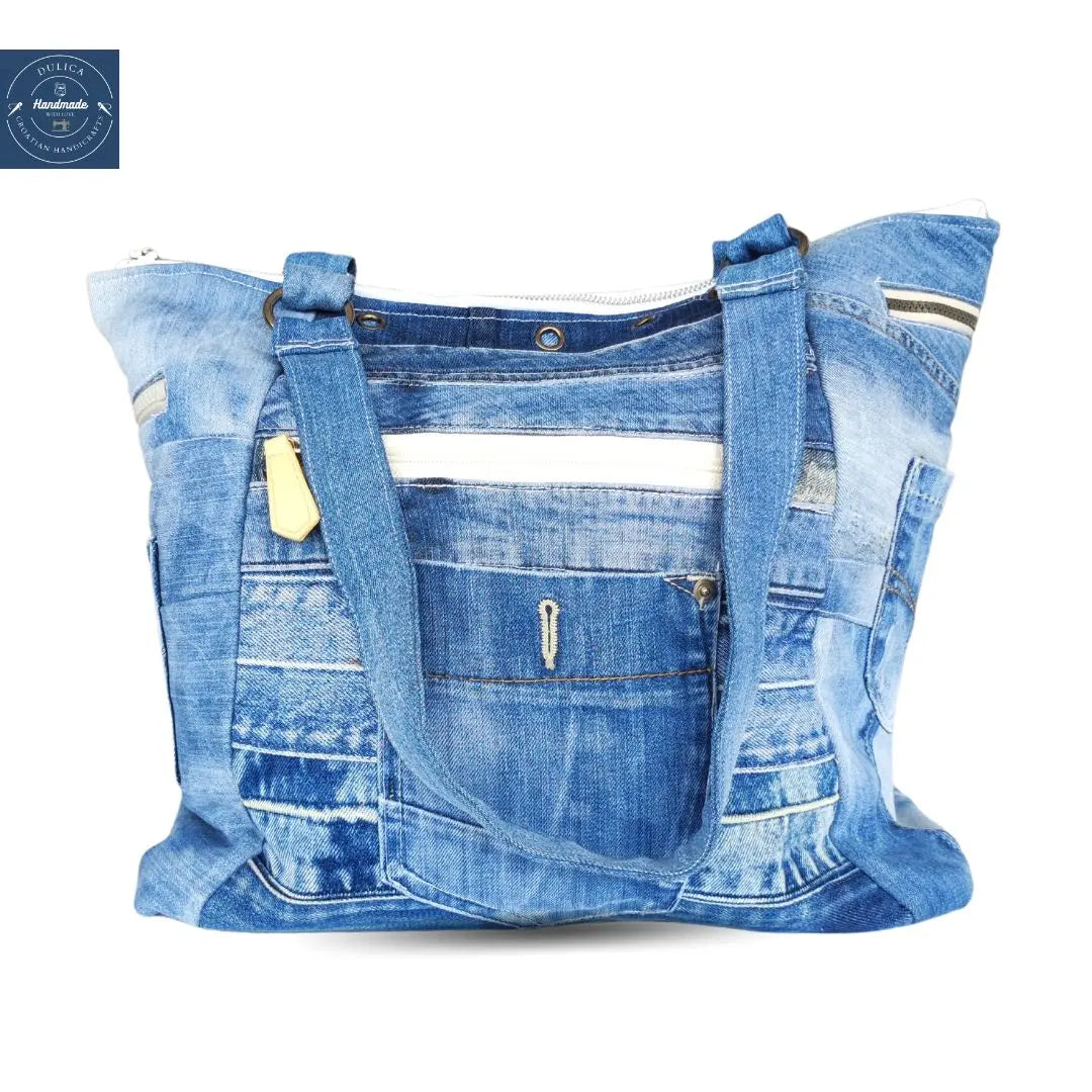HANDMADE Recycled denim torba 5 KIKY STORE