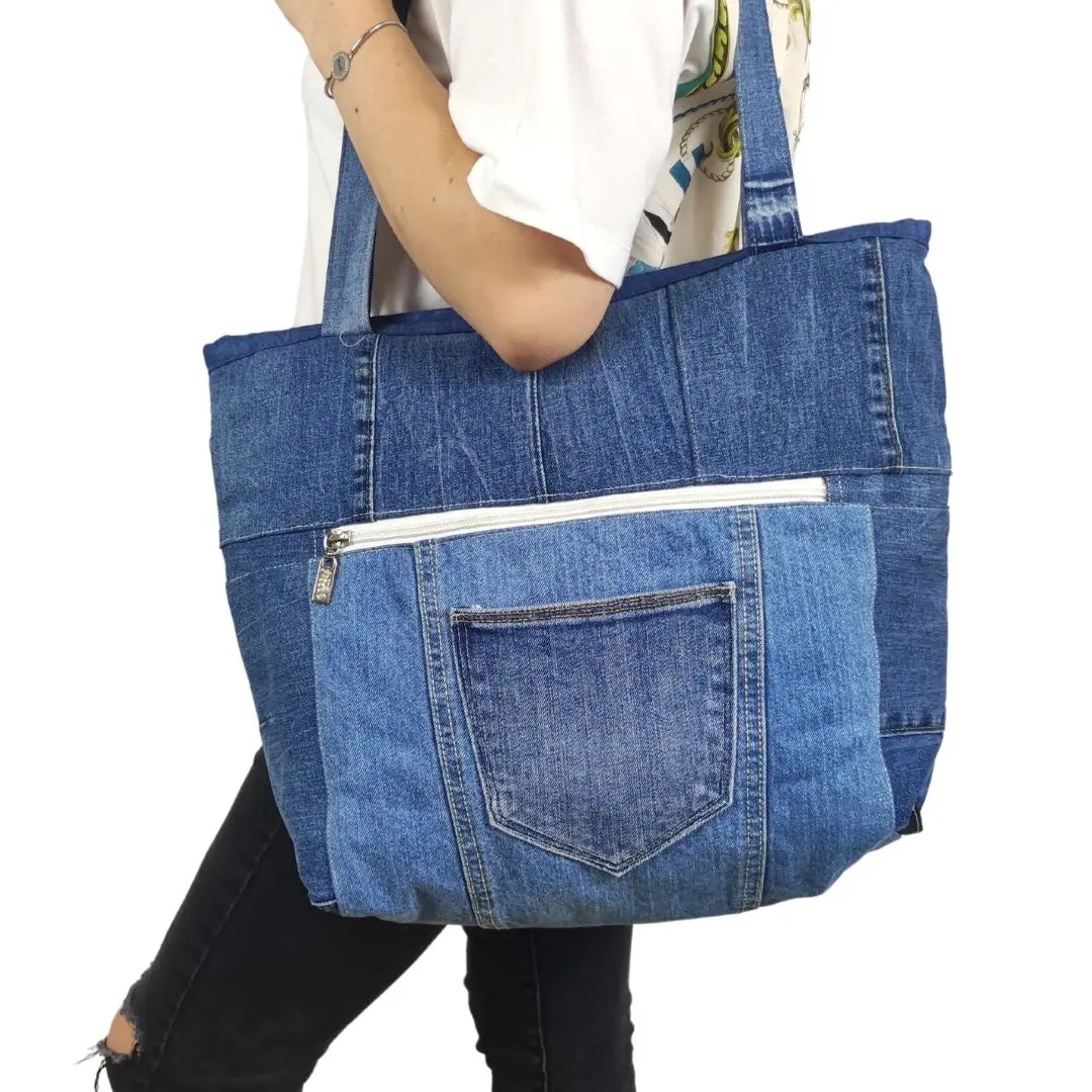 HANDMADE Recycled denim torba 9 KIKY STORE