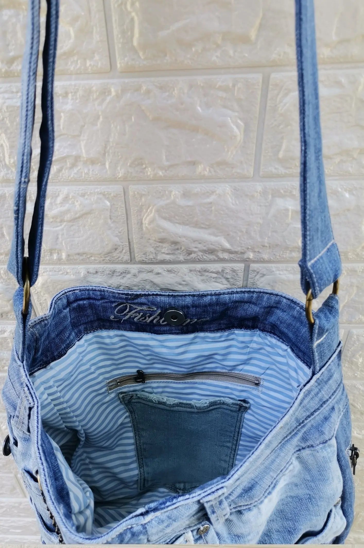 HANDMADE Recycled denim torba KIKY