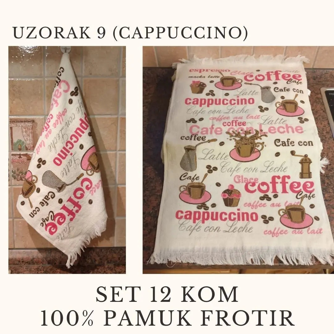 Kuhinjski ručnici MELIH (100% pamuk Frotir) set 12 komada KIKY STORE 9