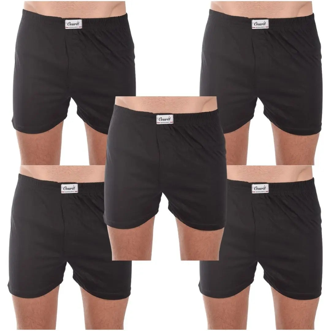 Muške bokserice Onurel (5 KOM) KIKY STORE JEDNOBOJNE CRNE (5 KOM ) M