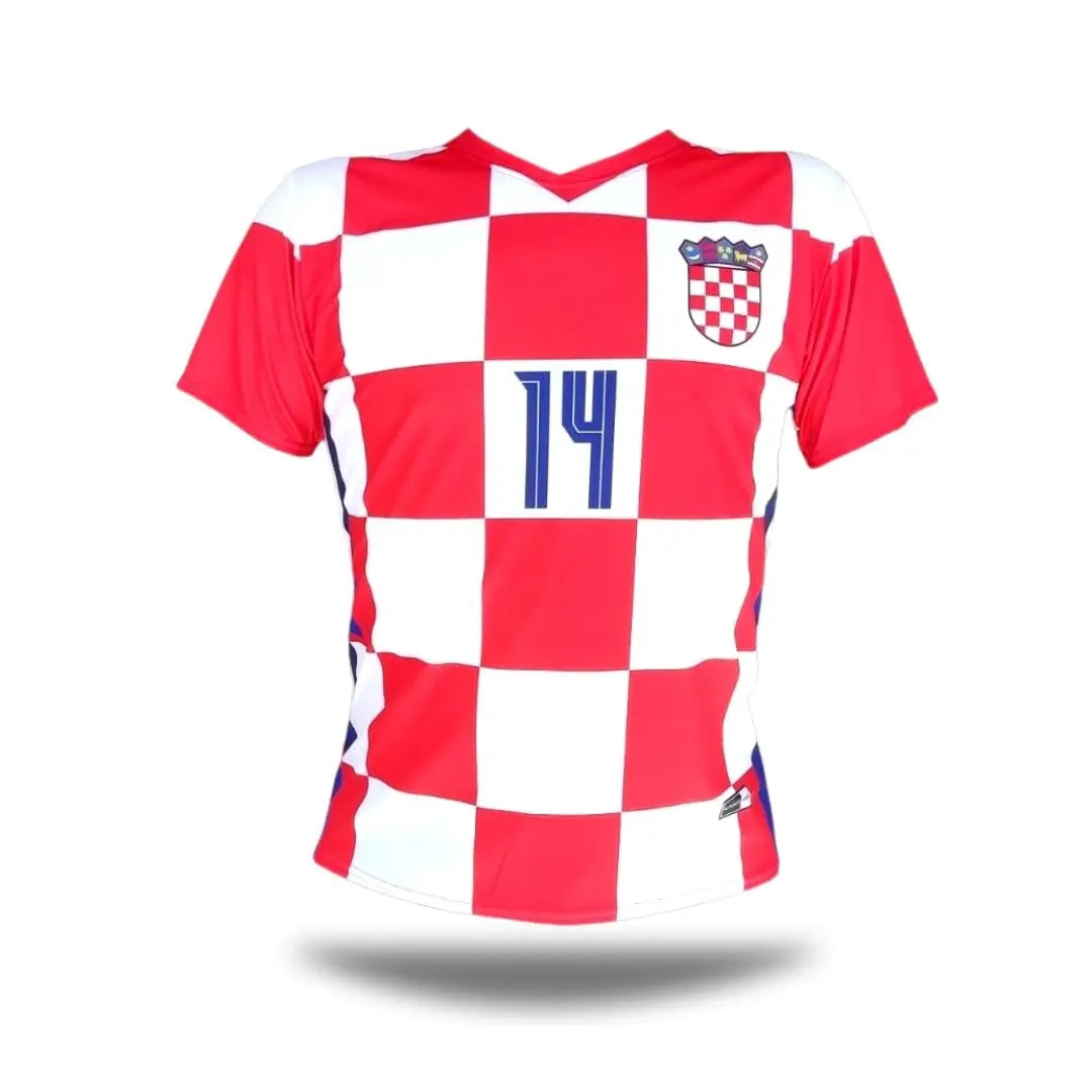 NOGOMETNI DRES HRVATSKA (ODRASLI) KIKY LIVAJA CRVENI/KOCKICE S