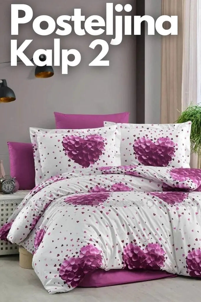 Posteljina za bračni krevet KIKY STORE Kalp 2 Posteljina