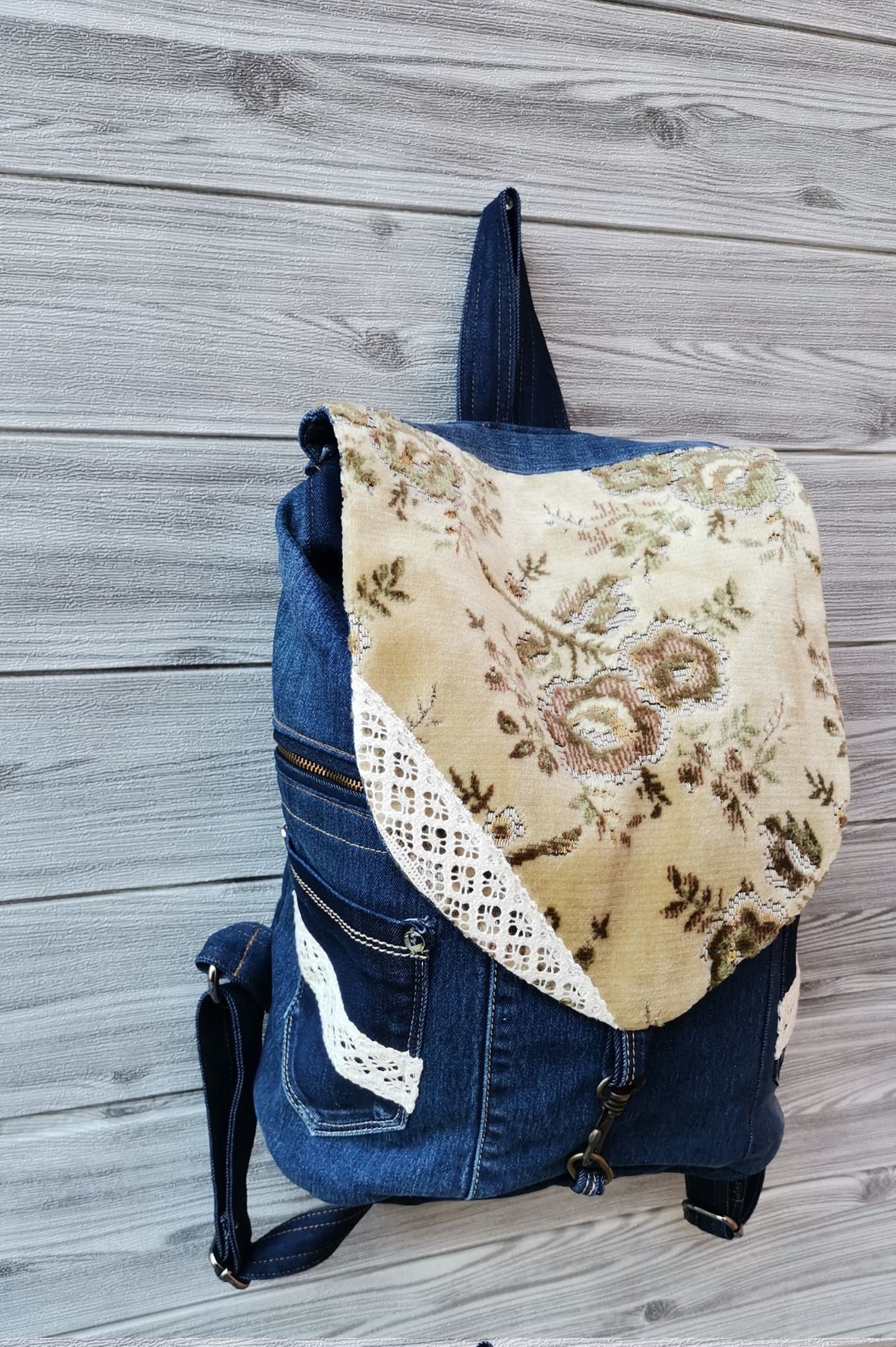 Recycled denim ruksak KIKY