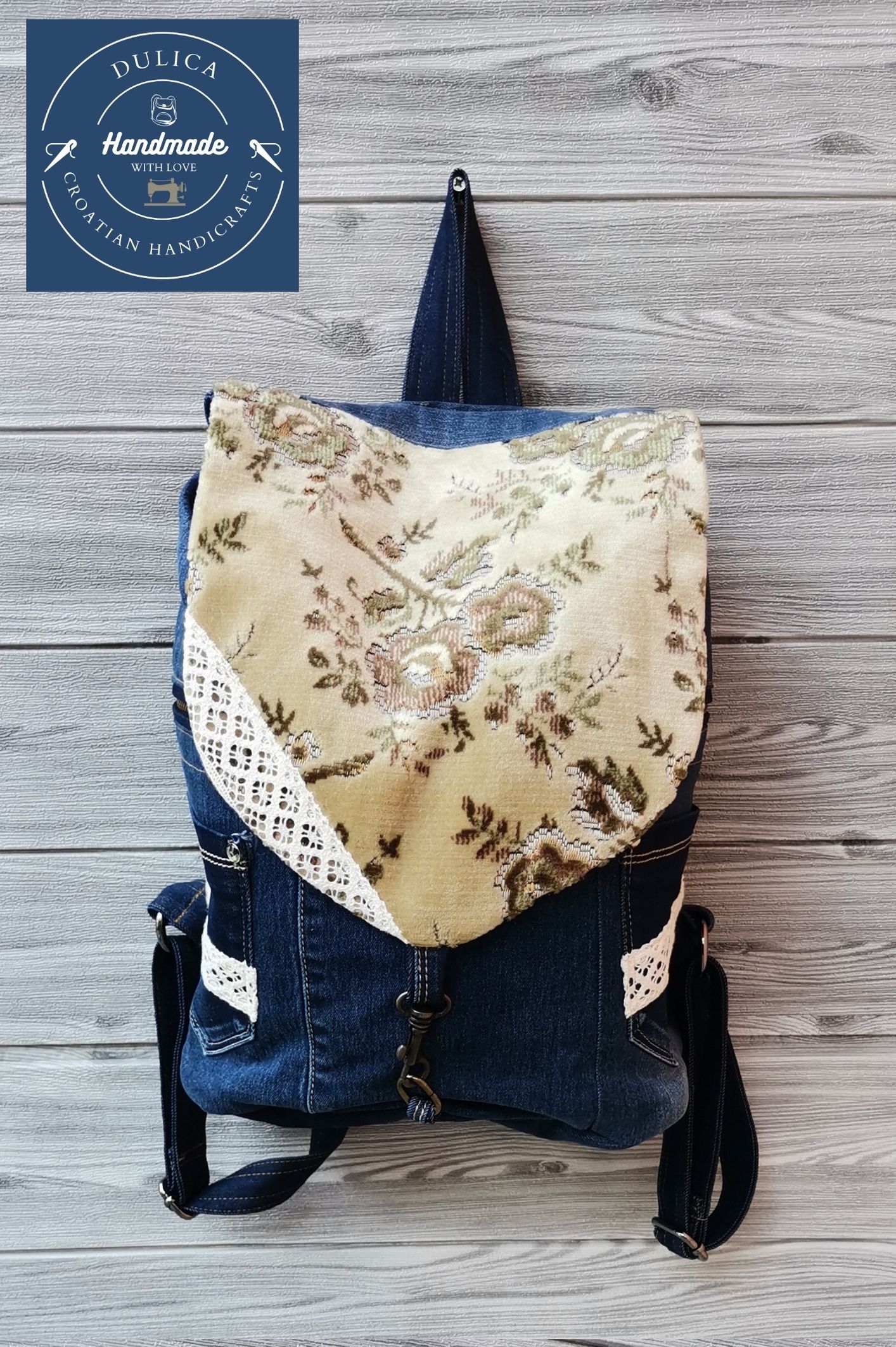 Recycled denim ruksak KIKY