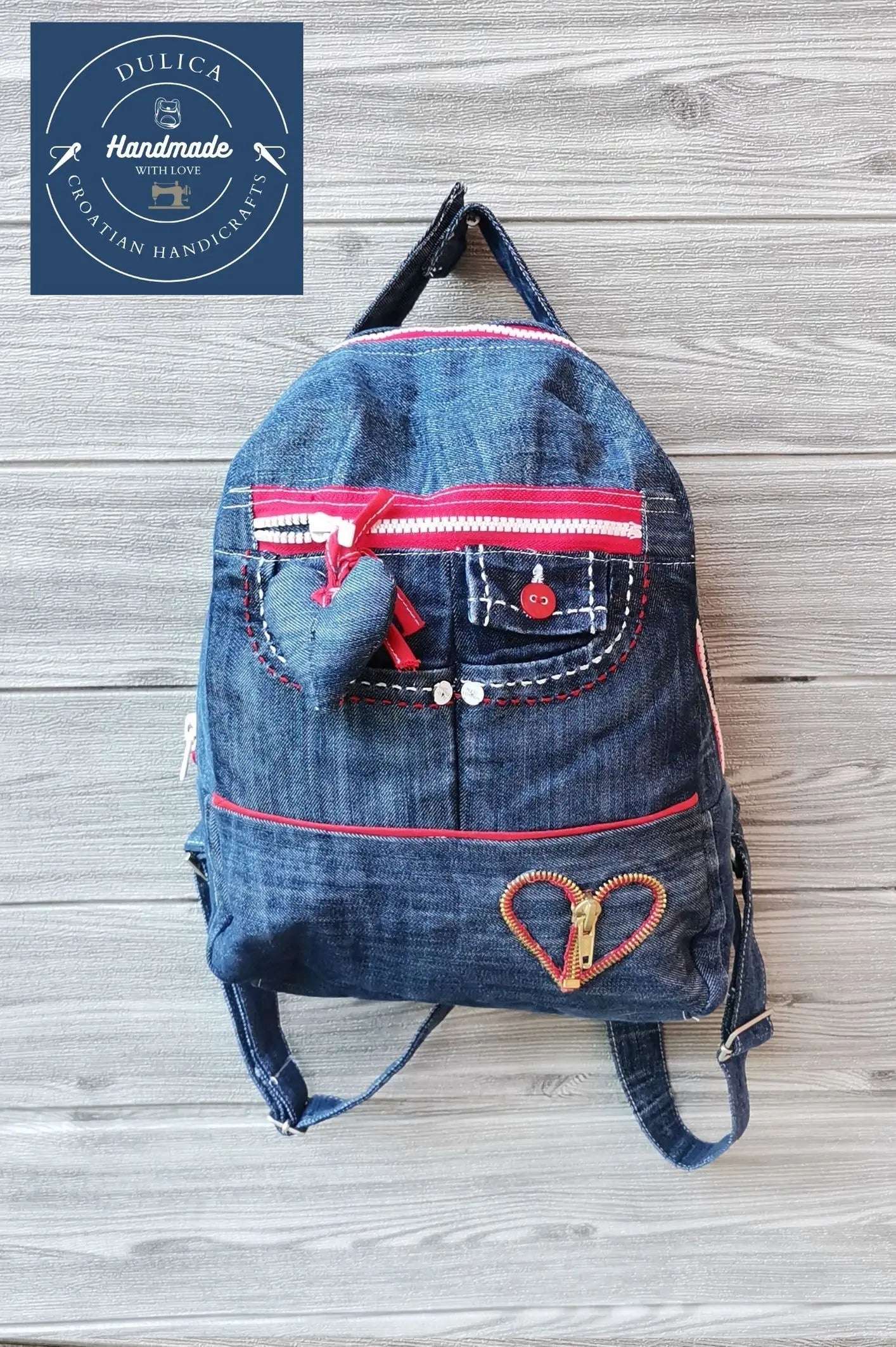 Recycled denim ruksak KIKY