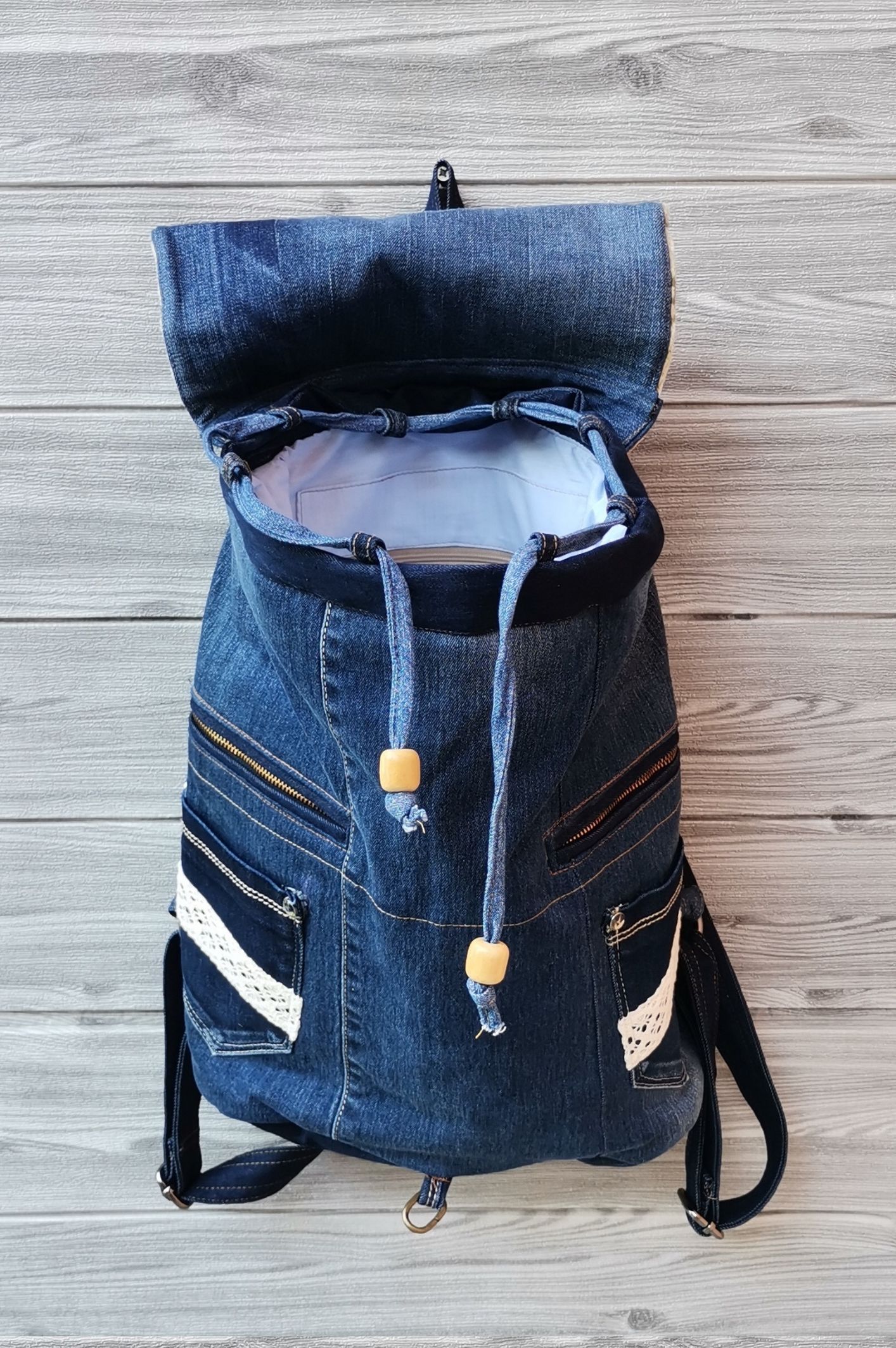 Recycled denim ruksak KIKY