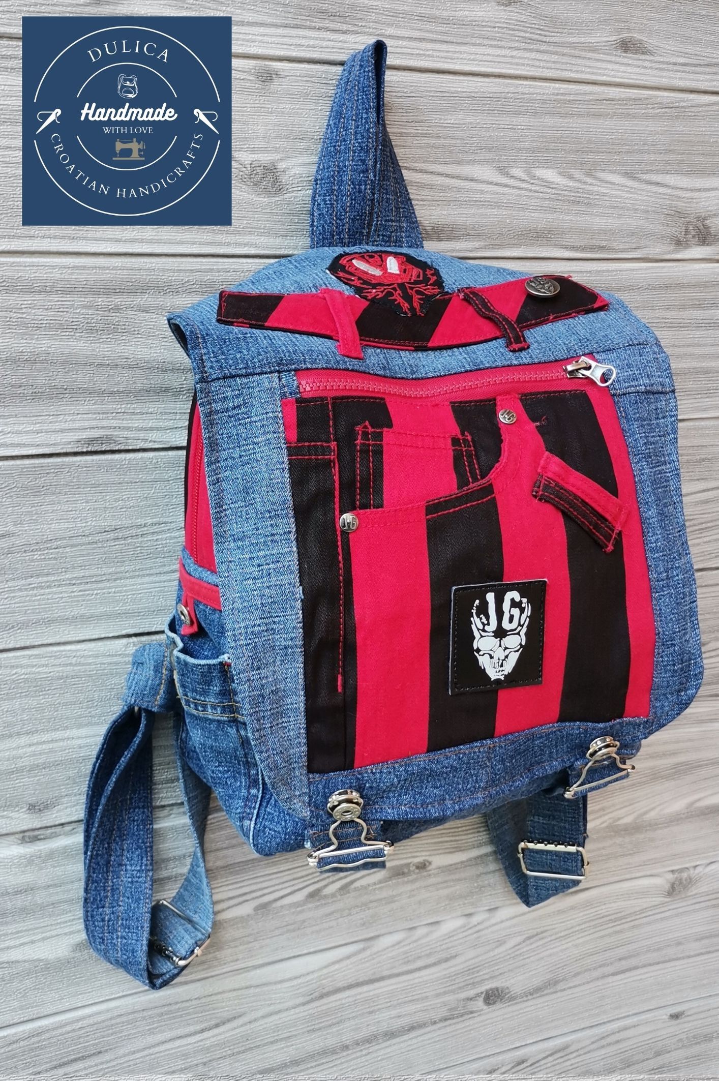 Recycled denim ruksak KIKY