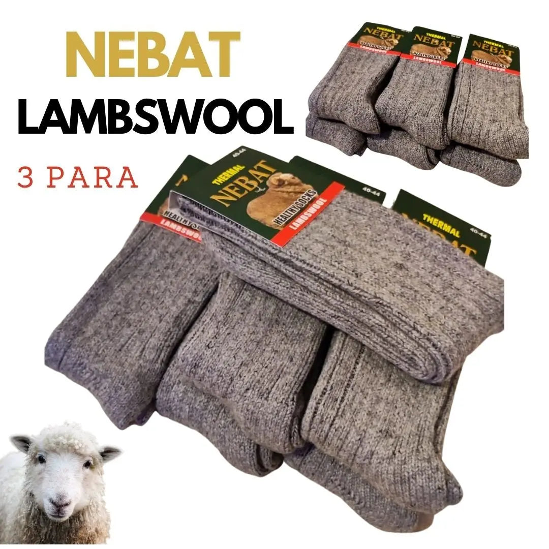 VUNENE ČARAPE LAMBSWOOL 3 PARA KIKY STORE