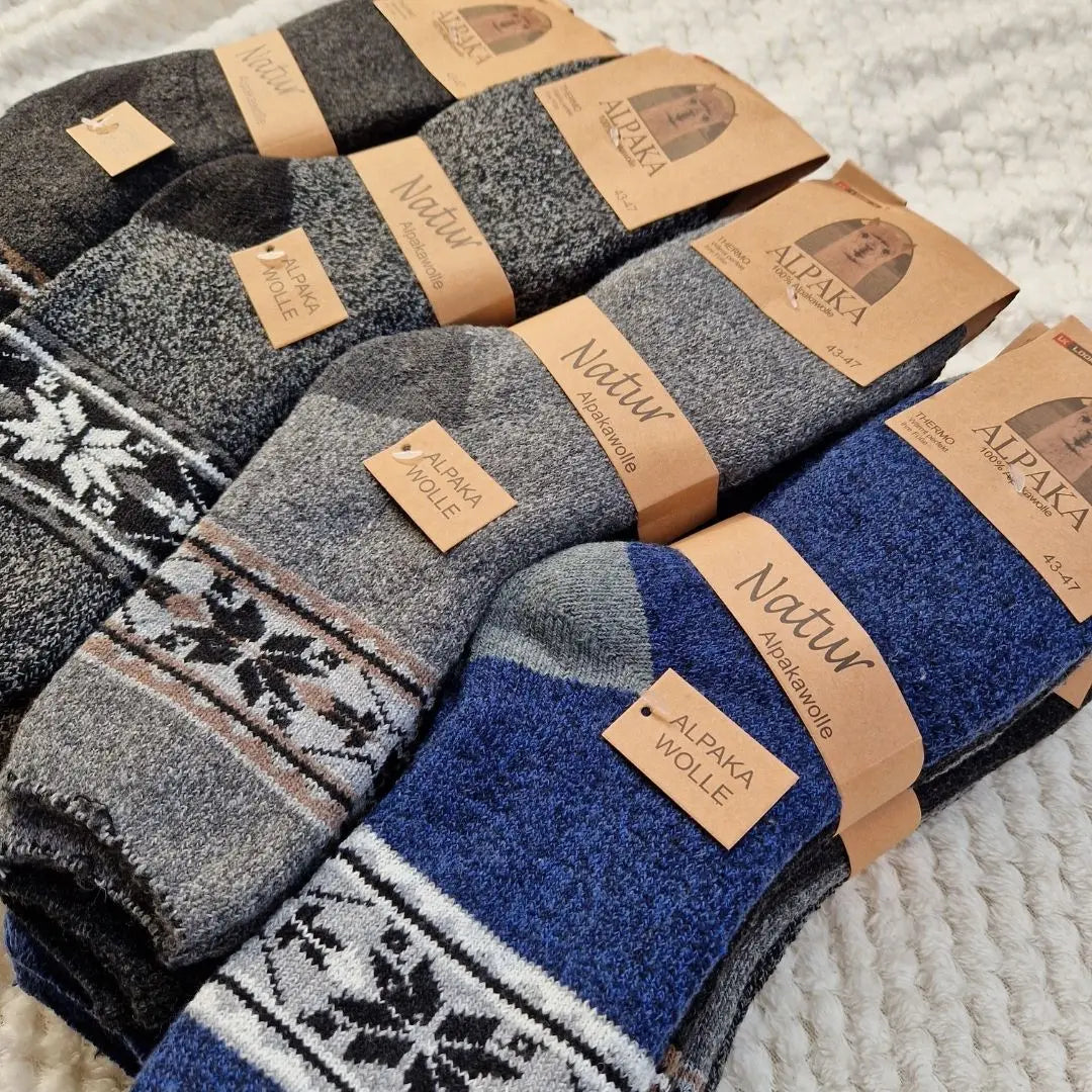 Vunene muške čarape NATUR ALPACA KIKY STORE