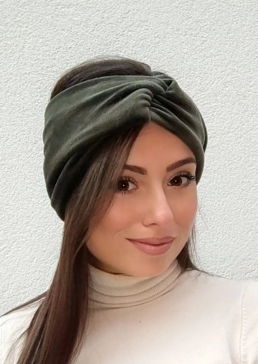 ZIMSKA TRAKA ZA GLAVU VLN KIKY STORE MASLINASTA