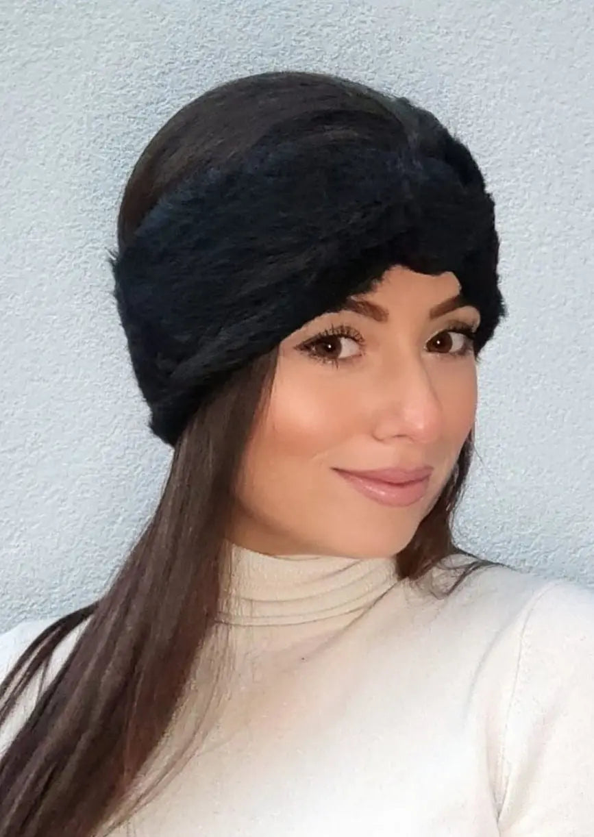 ZIMSKA TRAKA ZA GLAVU VLN1 KIKY STORE CRNA