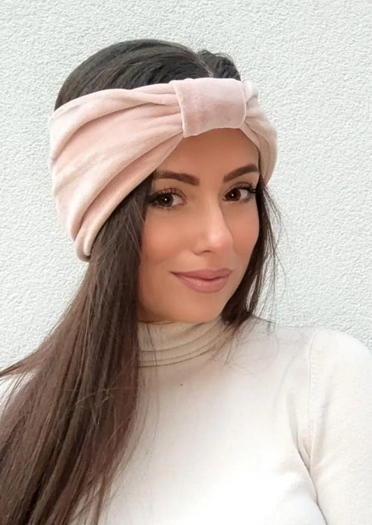 ZIMSKA TRAKA ZA GLAVU VLN2 KIKY STORE PUDER ROZA