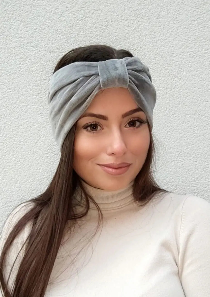 ZIMSKA TRAKA ZA GLAVU VLN2 KIKY STORE SIVA