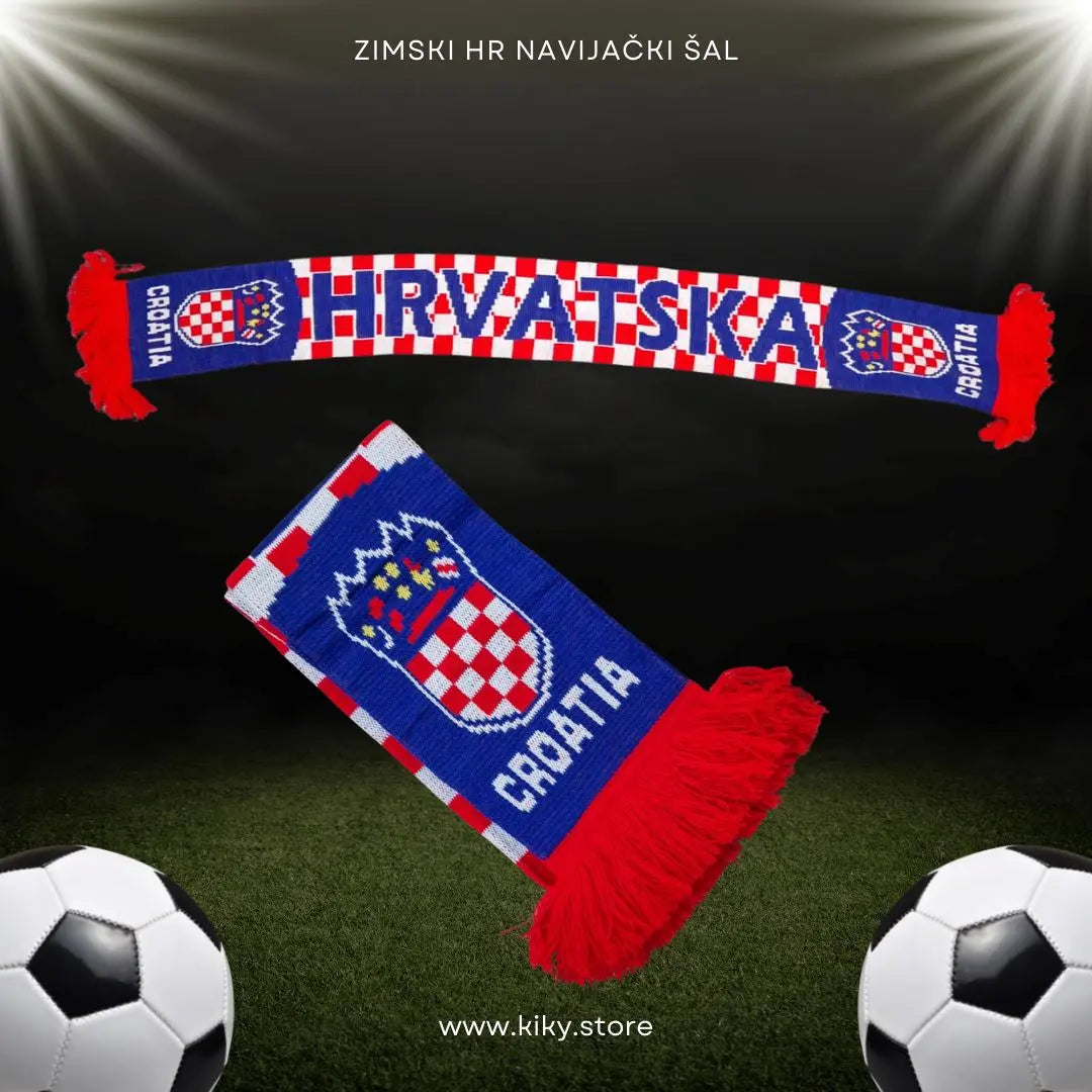 Zimski navijački šal HR KIKY STORE