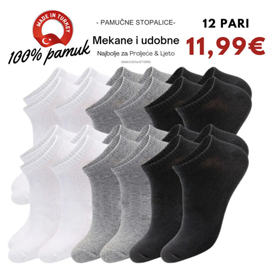 Čarape stopalice 12 pari