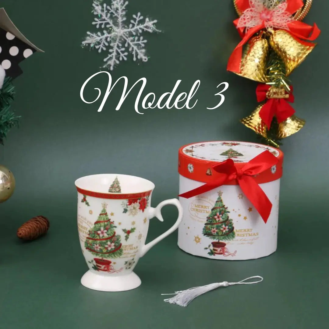 Božićna šalica u poklon kutiji – 300 ml (4 modela) KIKY STORE