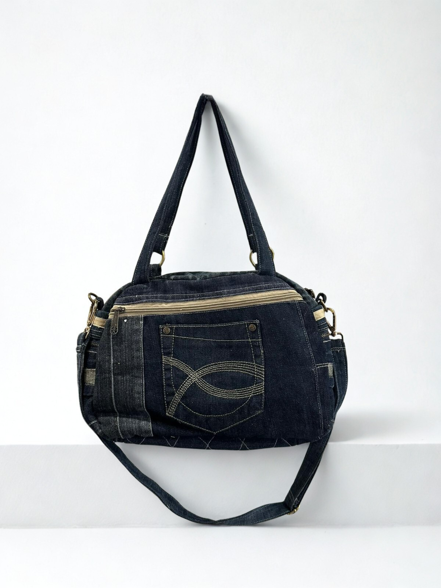 Denim torba “Blue Chain”  UNIKAT KIKY STORE