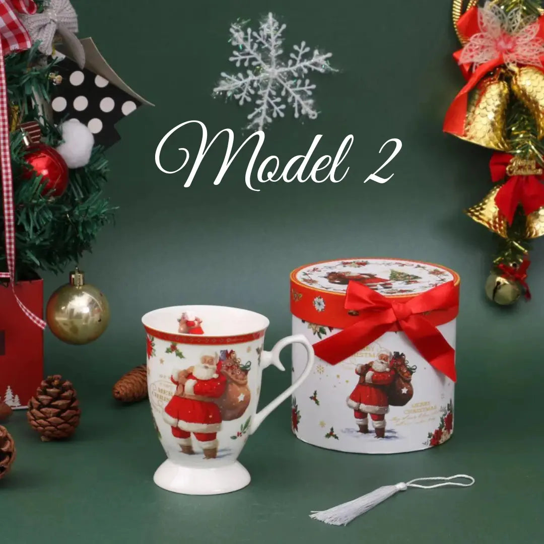 Božićna šalica u poklon kutiji – 300 ml (4 modela) KIKY STORE