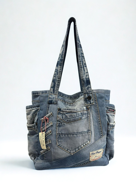 Denim Pocket torba unikat KIKY STORE