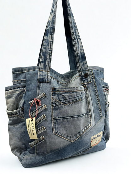 Denim Pocket torba unikat KIKY STORE