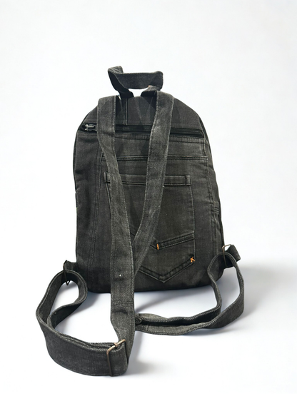Denim ruksak “Black Green Urban” – UNIKAT KIKY STORE