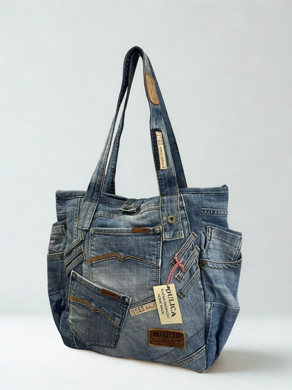 Denim torba “Blue Heritage” – Unikat 1/1 KIKY STORE