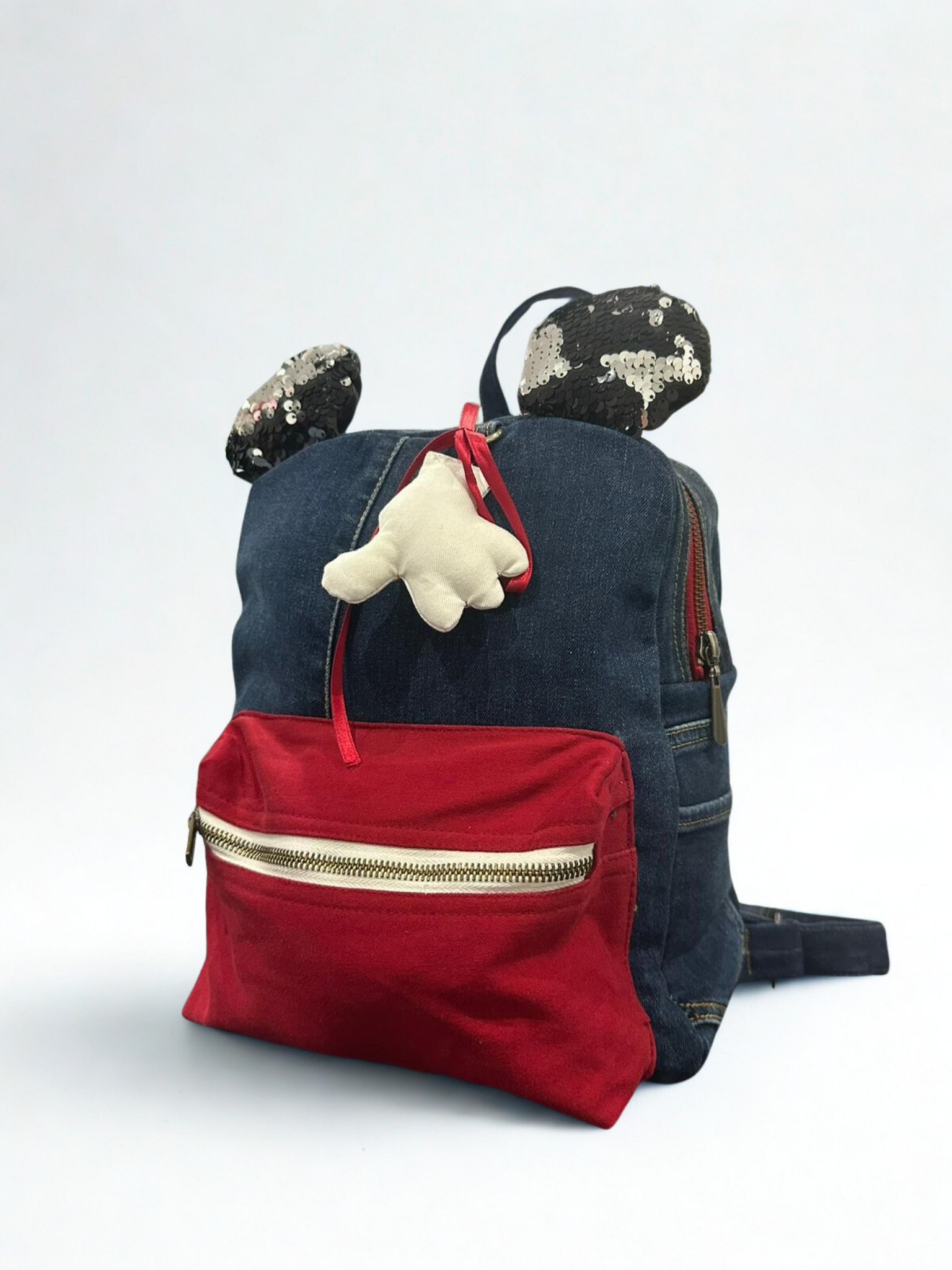 Denim ruksak “Mini Mouse” – Unikat 1/1 KIKY STORE