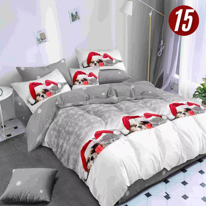 Božićni set posteljina za bračni krevet - 6 dijela KIKY STORE